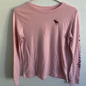 Pink Long sleeve Abercrombie shirt
